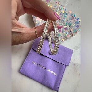 Melinda Maria Queens 2” Hoops Gold